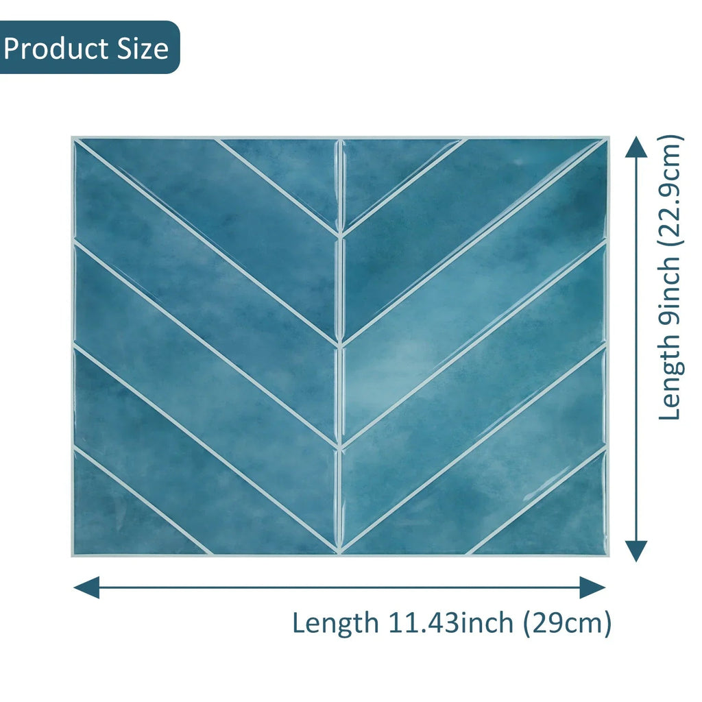 Waterproof 3D Textured Peel-And-Stick Wall Tiles (10-Sheet Pack)
