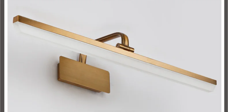 Waterproof Bronze LED Mirror Wall Light