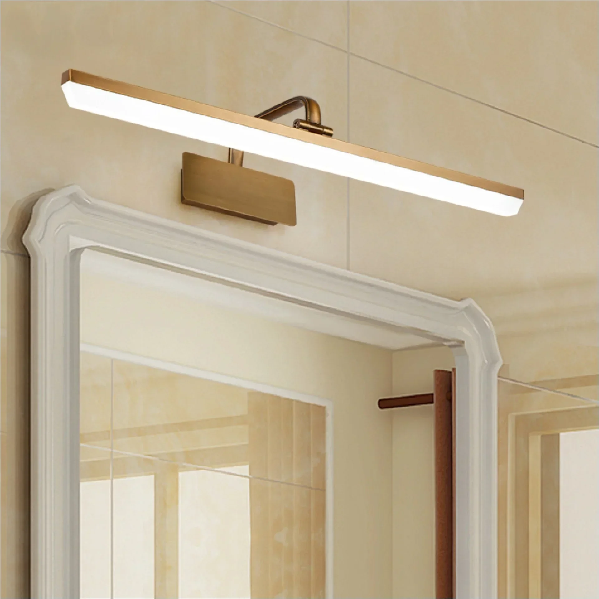 Waterproof Bronze LED Mirror Wall Light