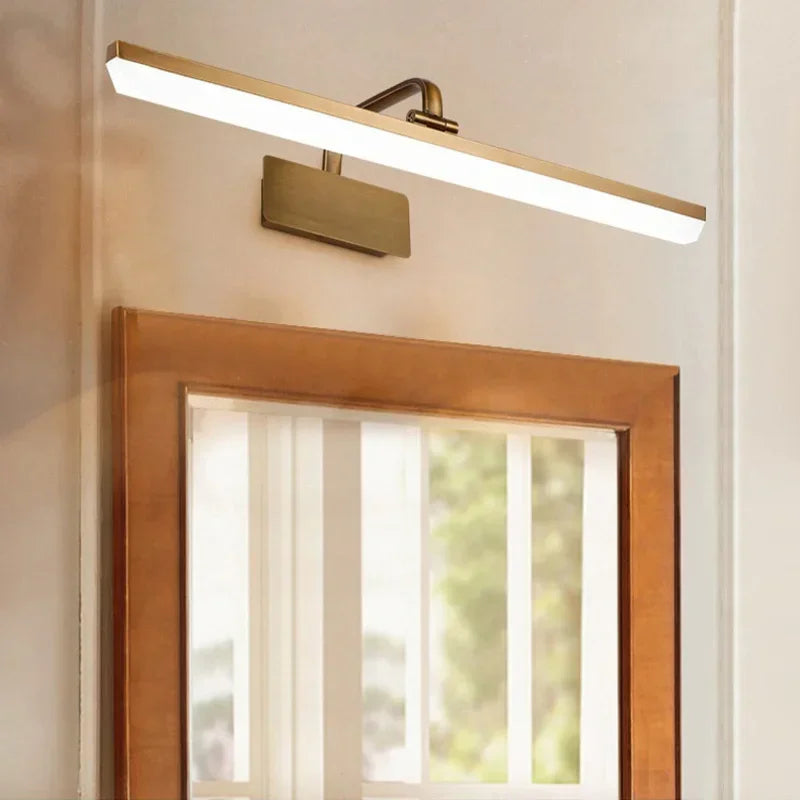 Waterproof Bronze LED Mirror Wall Light