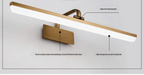 Waterproof Bronze LED Mirror Wall Light