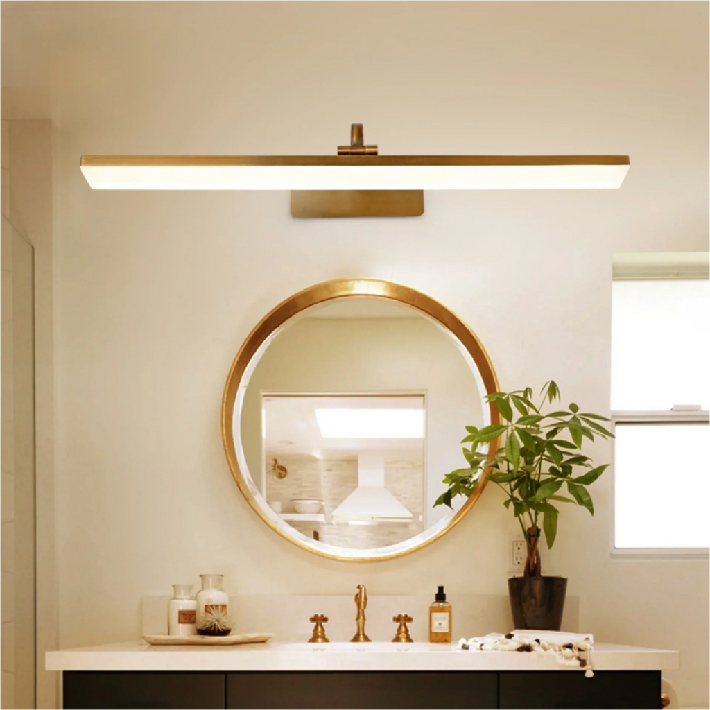 Waterproof Bronze LED Mirror Wall Light