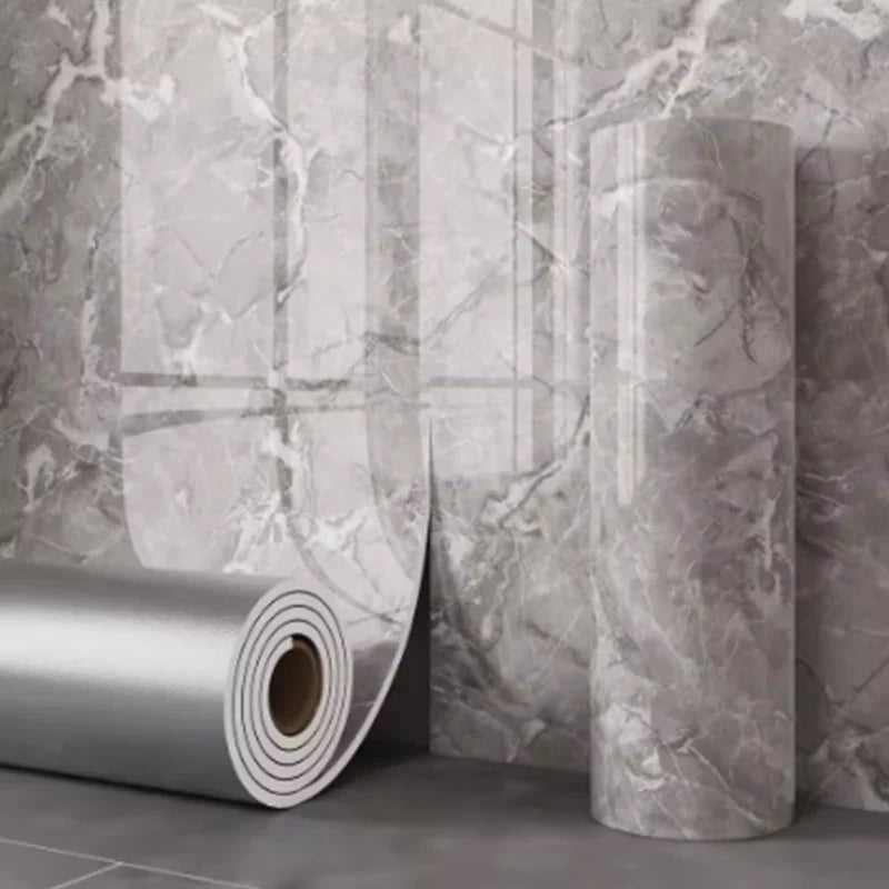 Waterproof Foam-Backed Peel & Stick Marble Wallpaper