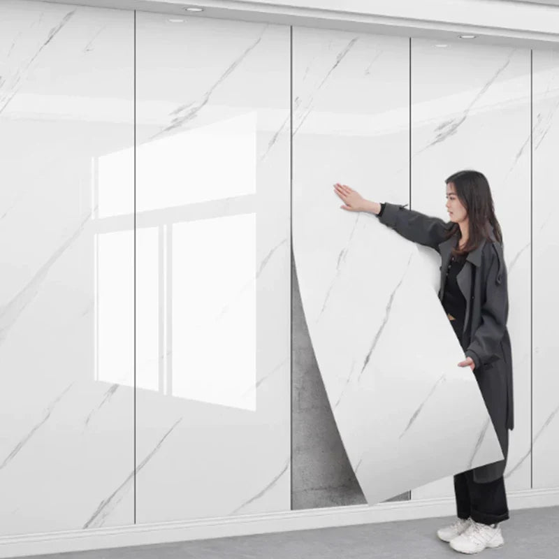 Waterproof Foam-Backed Peel & Stick Marble Wallpaper