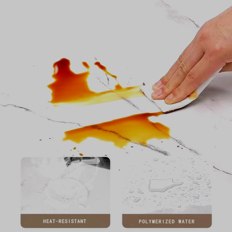 Waterproof Foam-Backed Peel & Stick Marble Wallpaper