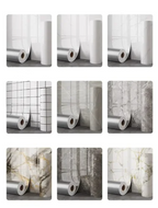 Waterproof Foam-Backed Peel & Stick Marble Wallpaper