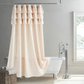 Waterproof Linen-Look Shower Curtain (Rust-Resistant Grommets)