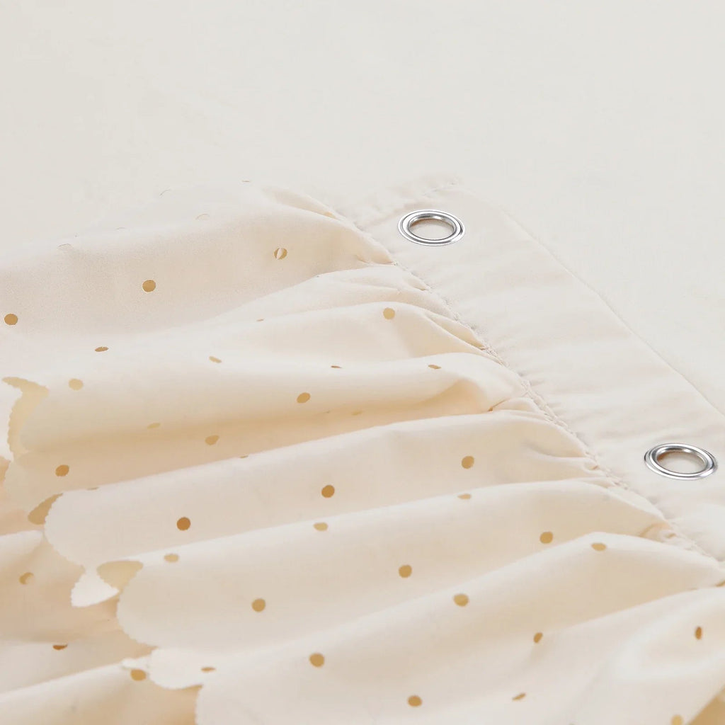 Waterproof Linen-Look Shower Curtain (Rust-Resistant Grommets)