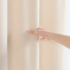 Waterproof Linen-Look Shower Curtain (Rust-Resistant Grommets)