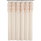 Waterproof Linen-Look Shower Curtain (Rust-Resistant Grommets)