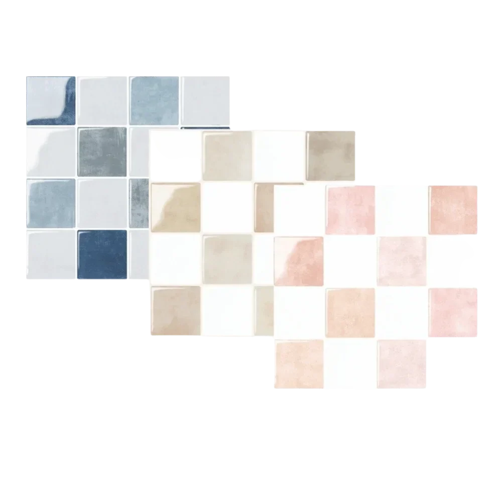 Waterproof & Oil-Resistant Peel-And-Stick 3D Backsplash Tile (9 x 9 in)
