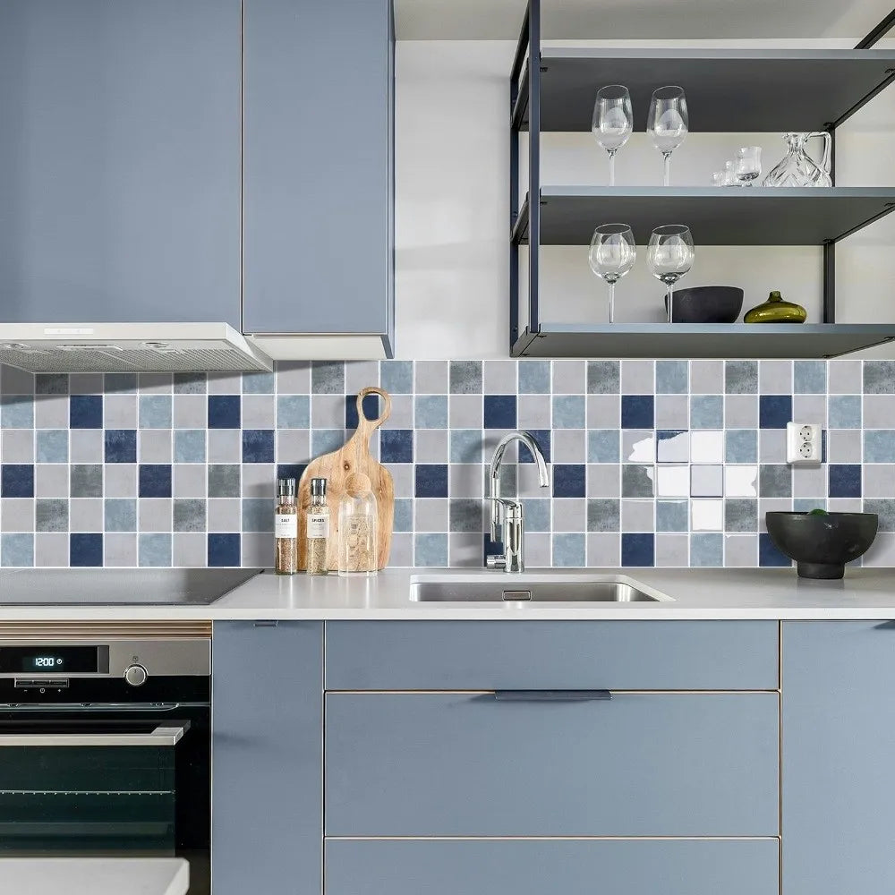Waterproof & Oil-Resistant Peel-And-Stick 3D Backsplash Tile (9 x 9 in)