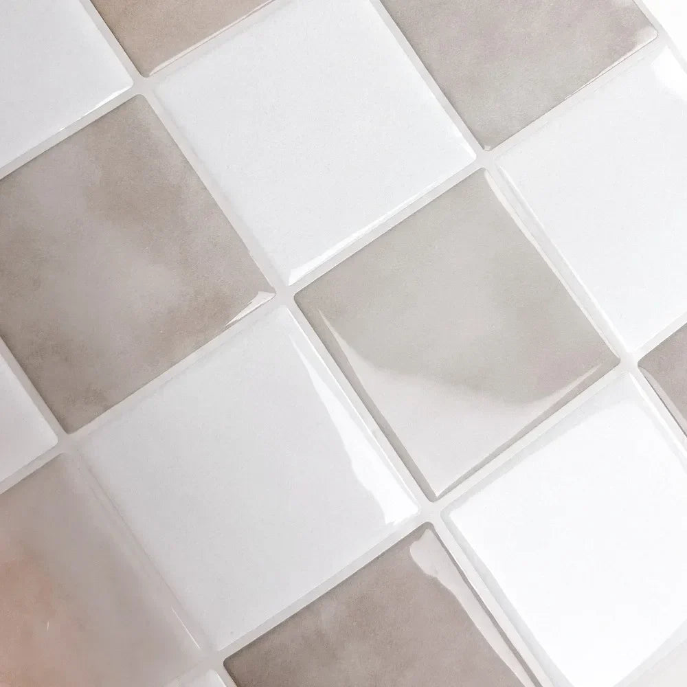 Waterproof & Oil-Resistant Peel-And-Stick 3D Backsplash Tile (9 x 9 in)