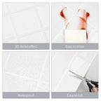 Waterproof & Oil-Resistant Peel-And-Stick 3D Backsplash Tile (9 x 9 in)