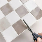 Waterproof & Oil-Resistant Peel-And-Stick 3D Backsplash Tile (9 x 9 in)