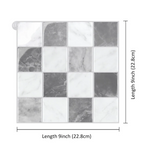 Waterproof & Oil-Resistant Peel-And-Stick 3D Backsplash Tile (9 x 9 in)