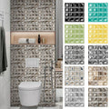Waterproof Peel-And-Stick 3D Mosaic Wall Tiles (Set of 10)