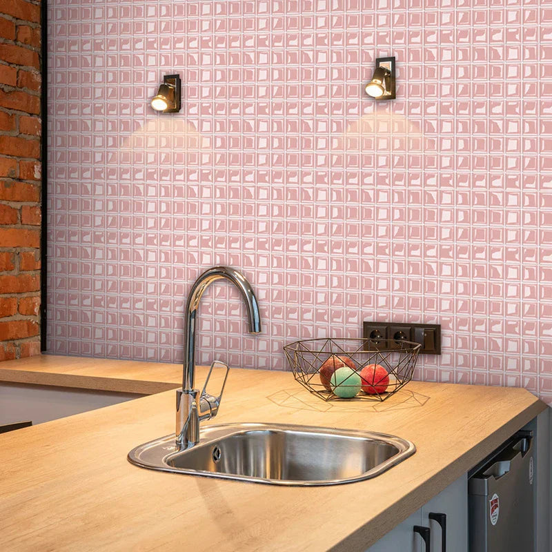 Waterproof Peel-And-Stick 3D Mosaic Wall Tiles (Set of 10)