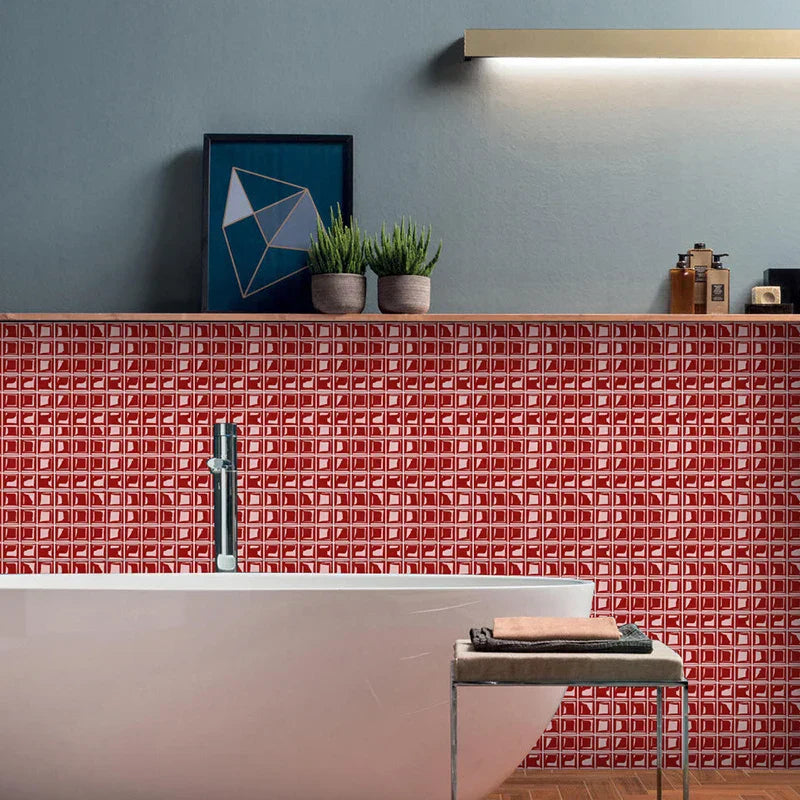 Waterproof Peel-And-Stick 3D Mosaic Wall Tiles (Set of 10)