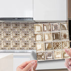 Waterproof Peel-And-Stick 3D Mosaic Wall Tiles (Set of 10)