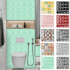 Waterproof Peel-And-Stick 3D Mosaic Wall Tiles (Set of 10)