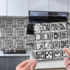 Waterproof Peel-And-Stick 3D Mosaic Wall Tiles (Set of 10)
