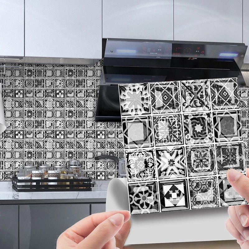 Waterproof Peel-And-Stick 3D Mosaic Wall Tiles (Set of 10)