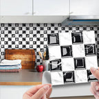 Waterproof Peel-And-Stick 3D Mosaic Wall Tiles (Set of 10)