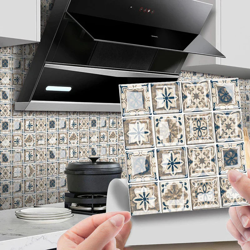 Waterproof Peel-And-Stick 3D Mosaic Wall Tiles (Set of 10)