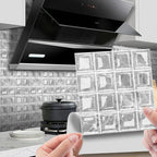 Waterproof Peel-And-Stick 3D Mosaic Wall Tiles (Set of 10)