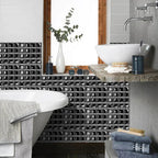 Waterproof Peel-And-Stick 3D Mosaic Wall Tiles (Set of 10)