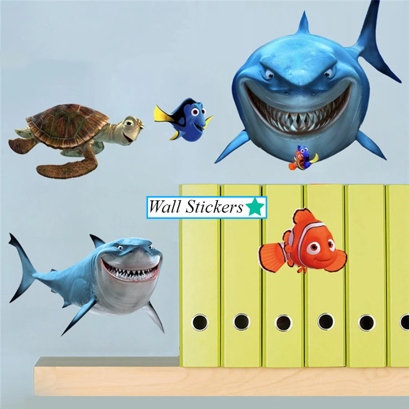 Waterproof Peel-And-Stick 3D Ocean Wall Stickers