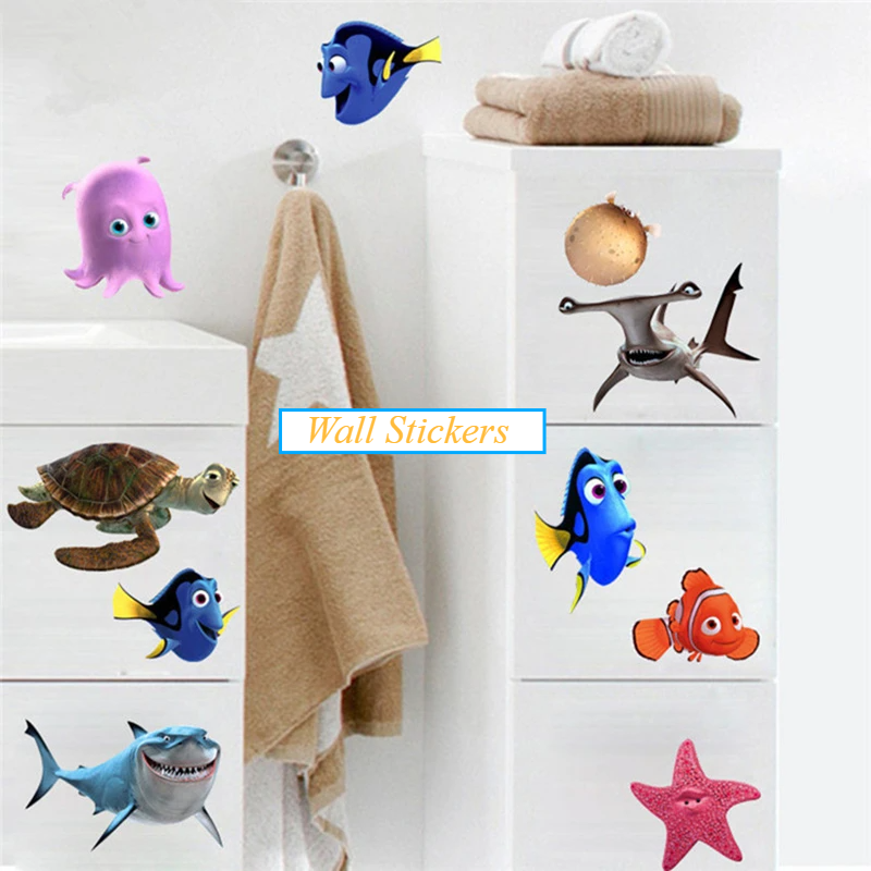 Waterproof Peel-And-Stick 3D Ocean Wall Stickers