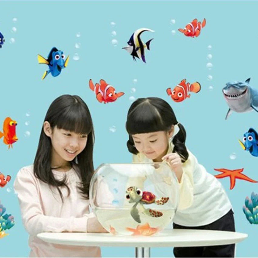 Waterproof Peel-And-Stick 3D Ocean Wall Stickers