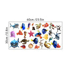 Waterproof Peel-And-Stick 3D Ocean Wall Stickers