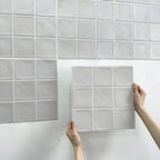 Waterproof Peel-And-Stick Embossed 3D Wall Tiles (10-Pack)