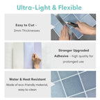 Waterproof Peel-And-Stick Embossed 3D Wall Tiles (10-Pack)