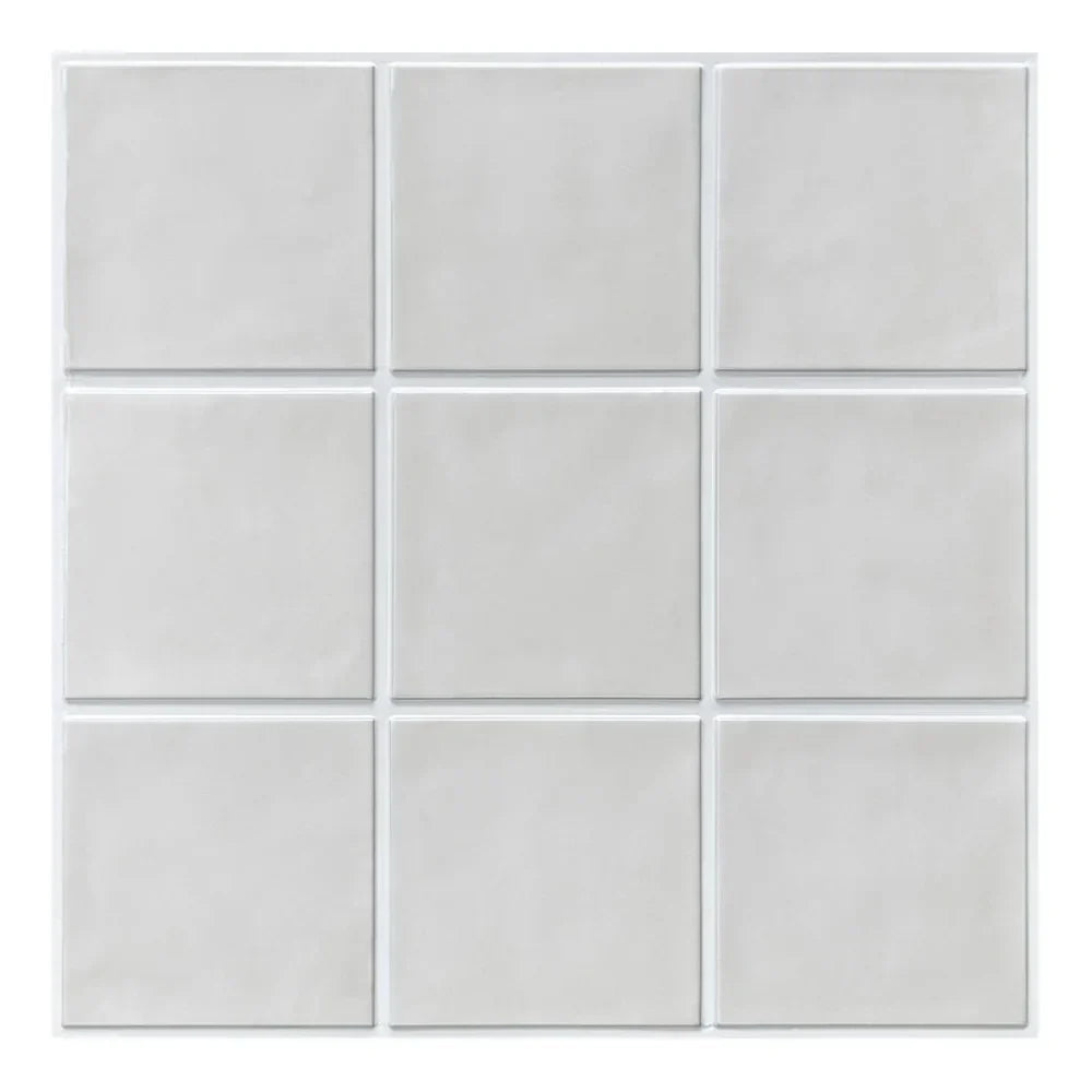 Waterproof Peel-And-Stick Embossed 3D Wall Tiles (10-Pack)