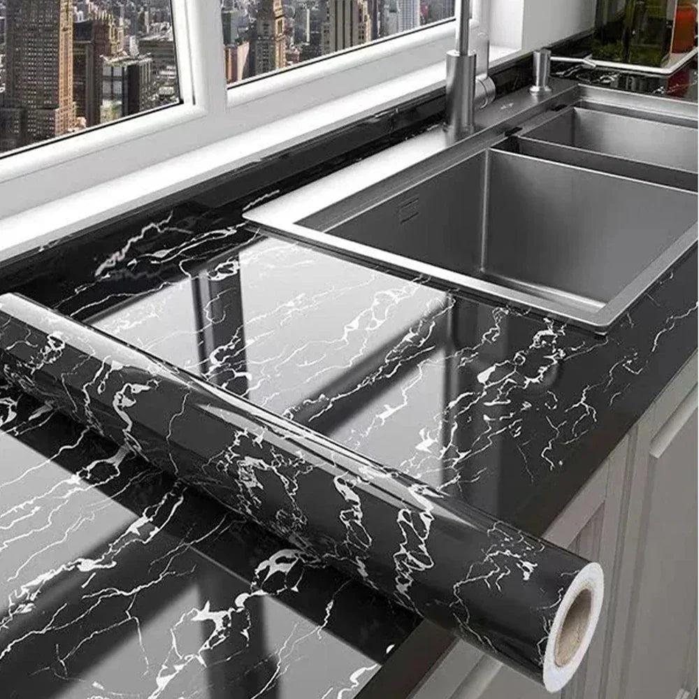 Waterproof Peel & Stick Marble Vinyl Tile