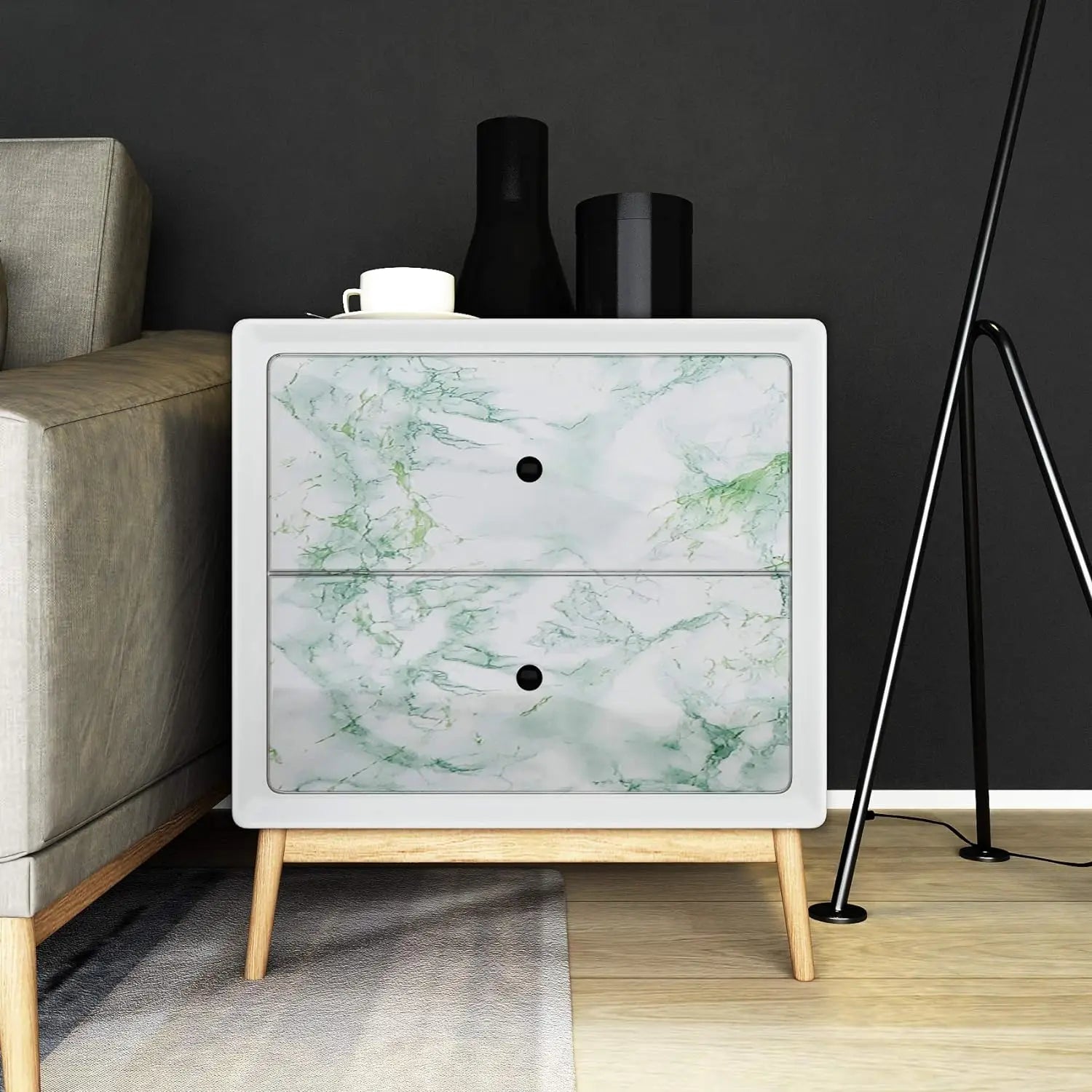 Waterproof Peel & Stick Marble Vinyl Tile