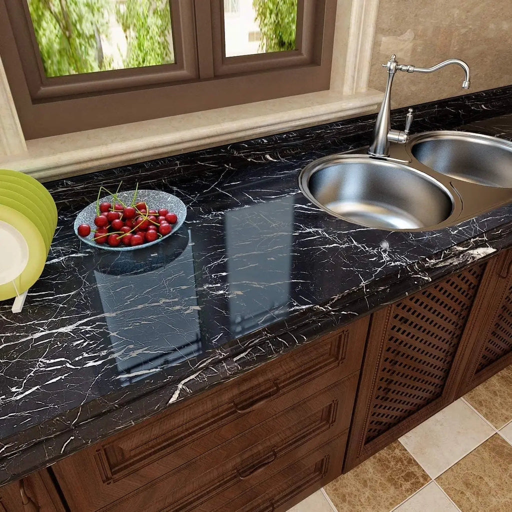 Waterproof Peel & Stick Marble Vinyl Tile
