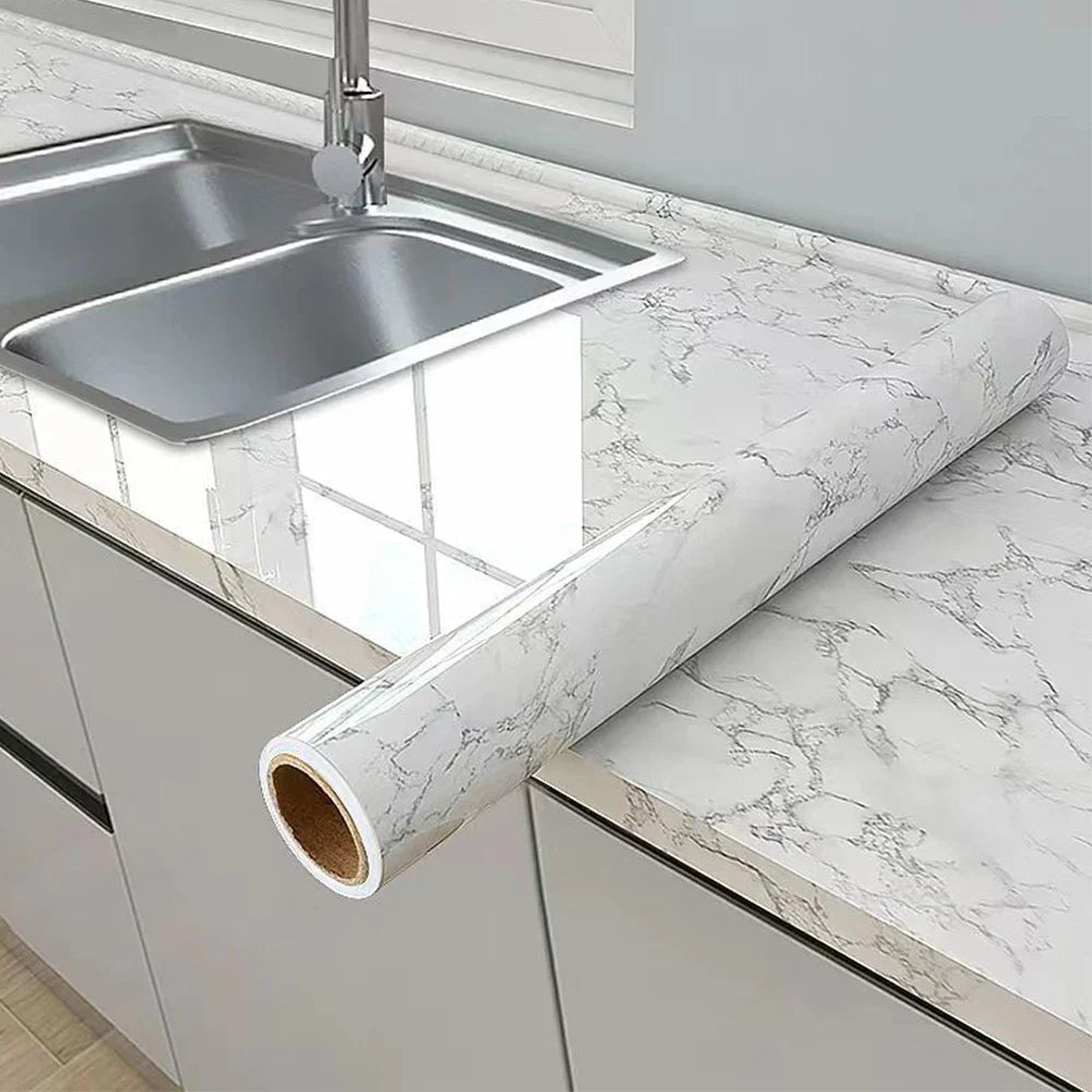 Waterproof Peel & Stick Marble Vinyl Tile