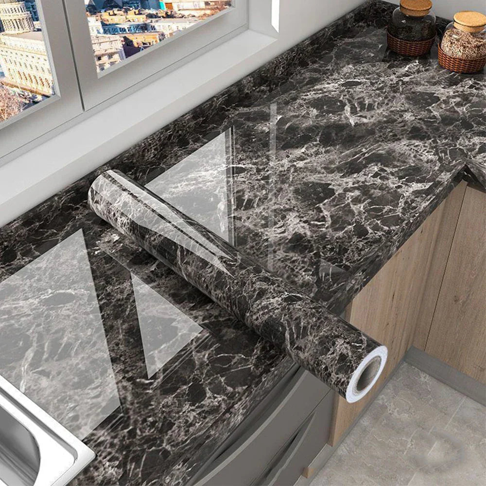 Waterproof Peel & Stick Marble Vinyl Tile