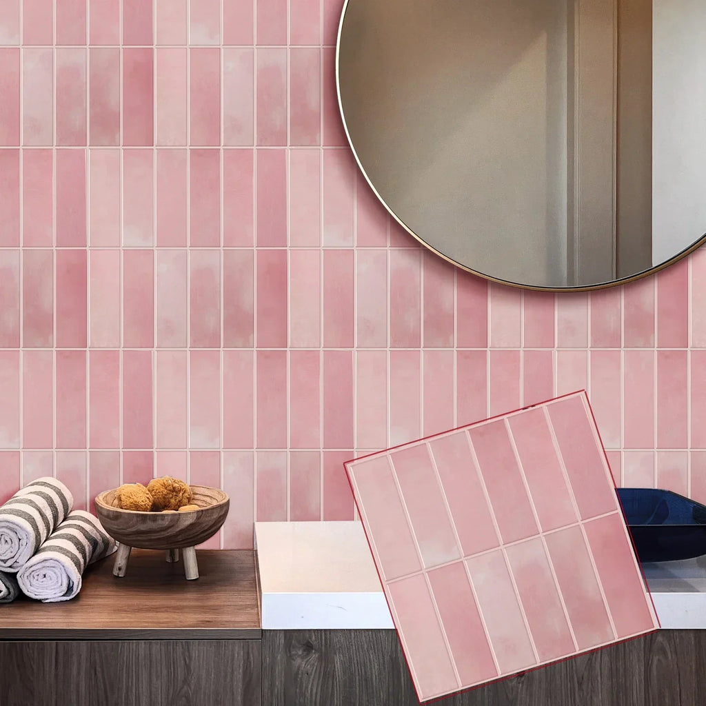 Waterproof Peel-and-Stick 3D Textured Wall Tiles