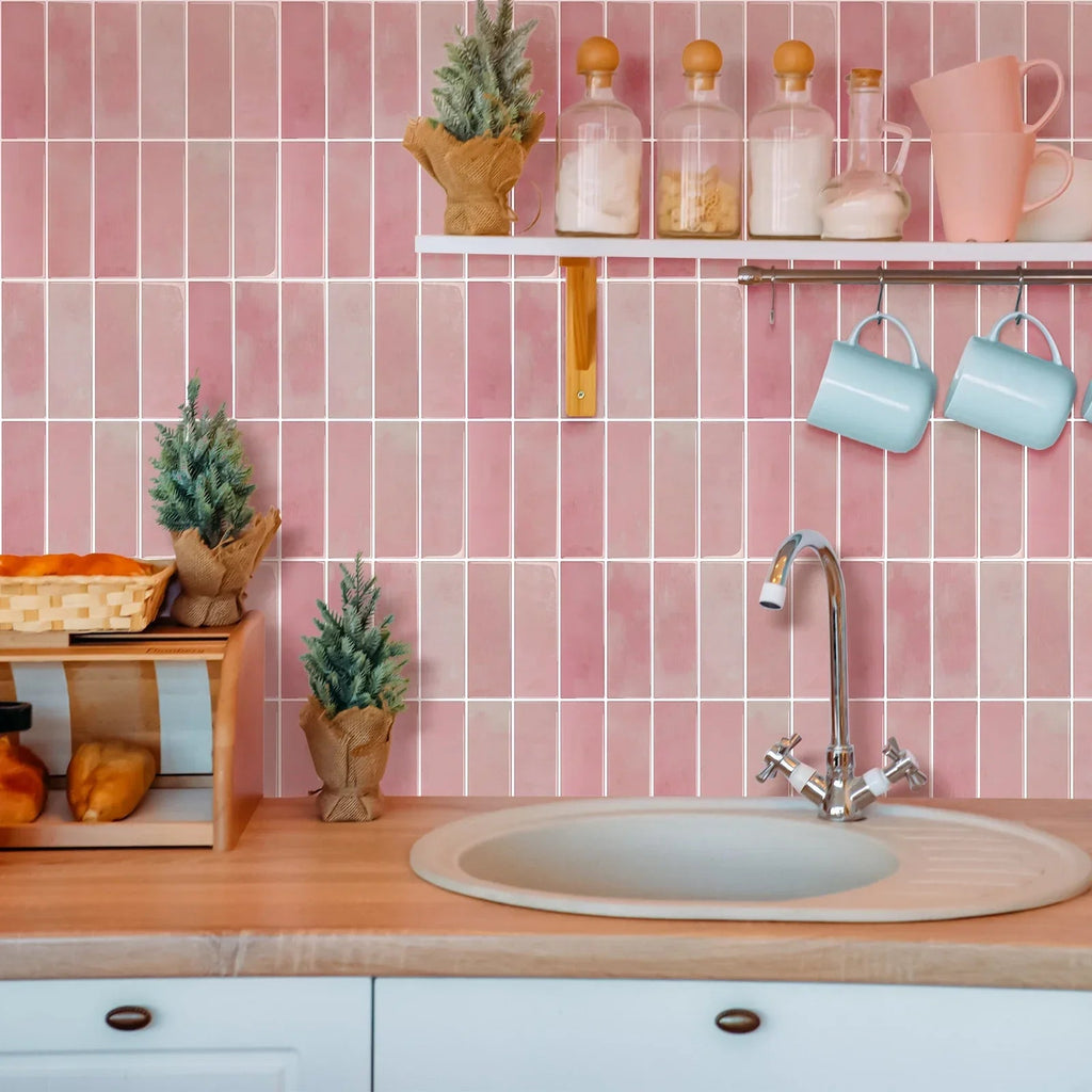 Waterproof Peel-and-Stick 3D Textured Wall Tiles
