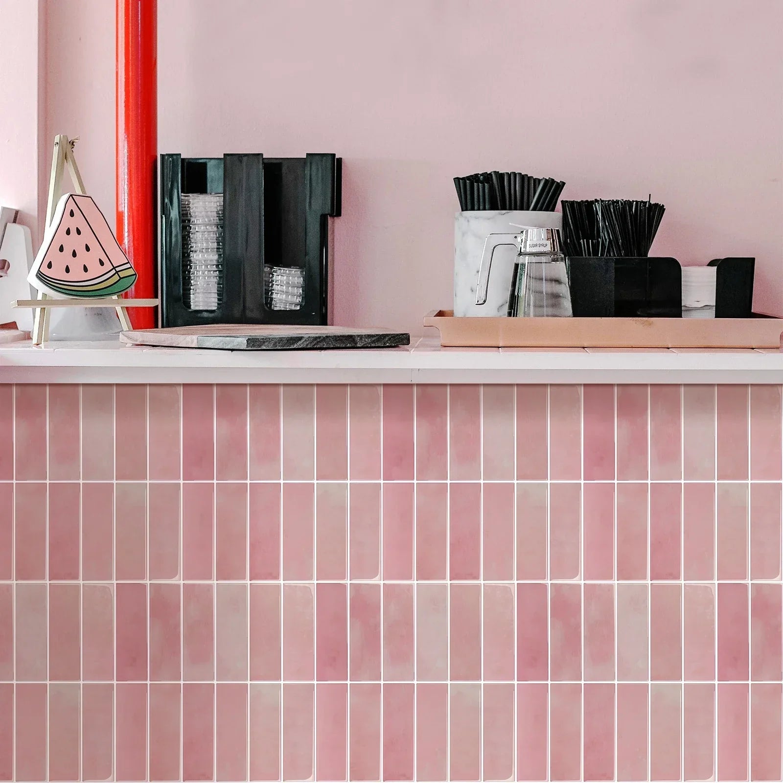 Waterproof Peel-and-Stick 3D Textured Wall Tiles