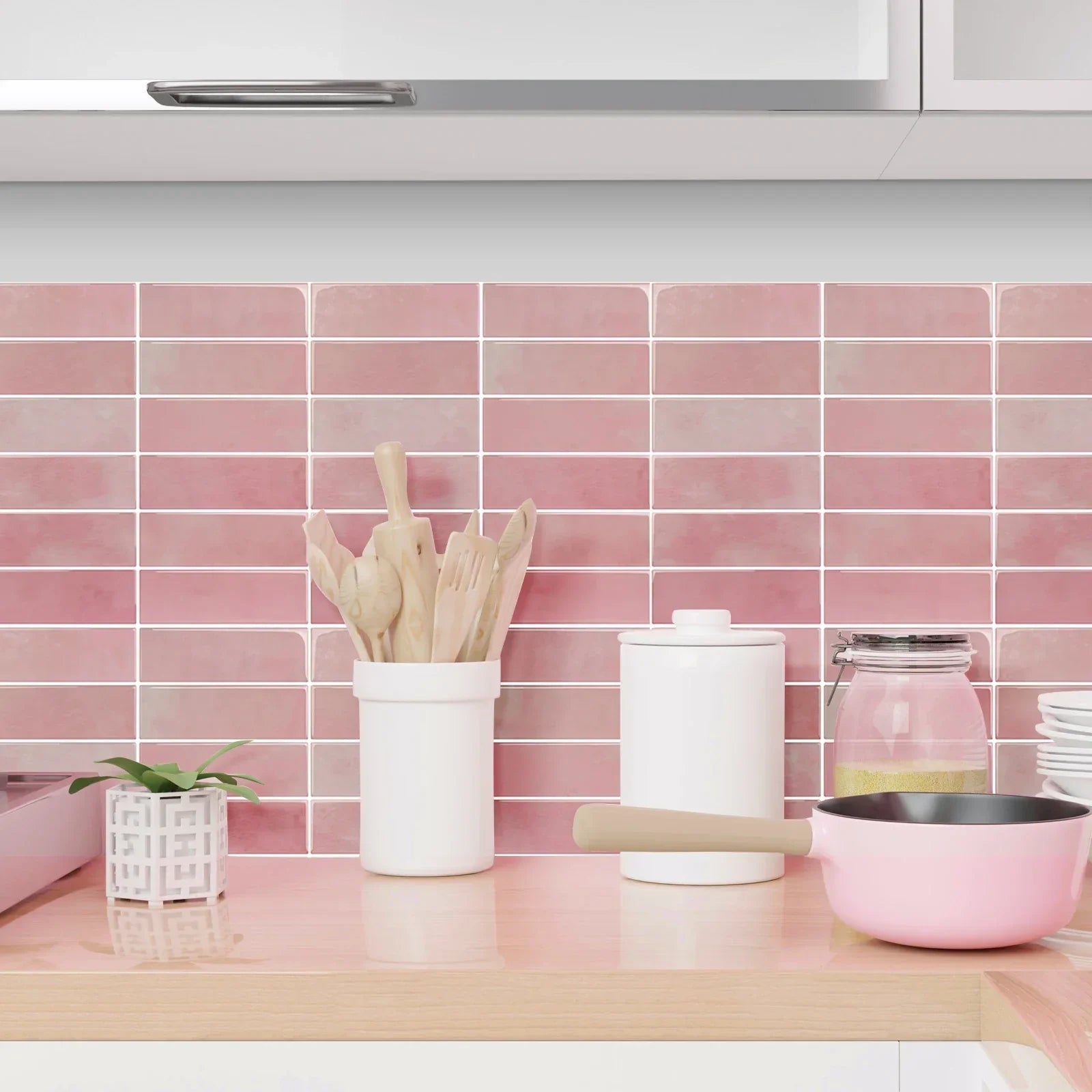 Waterproof Peel-and-Stick 3D Textured Wall Tiles