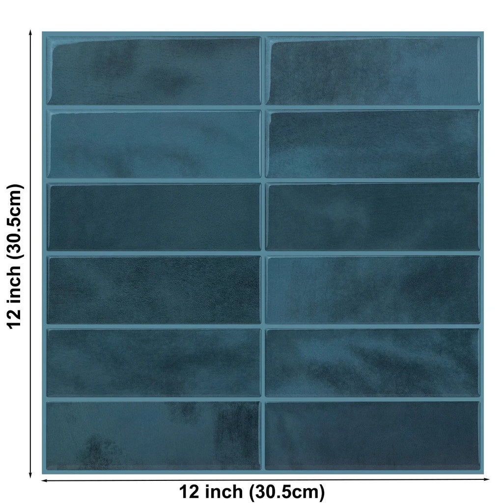 Waterproof Peel-and-Stick 3D Textured Wall Tiles
