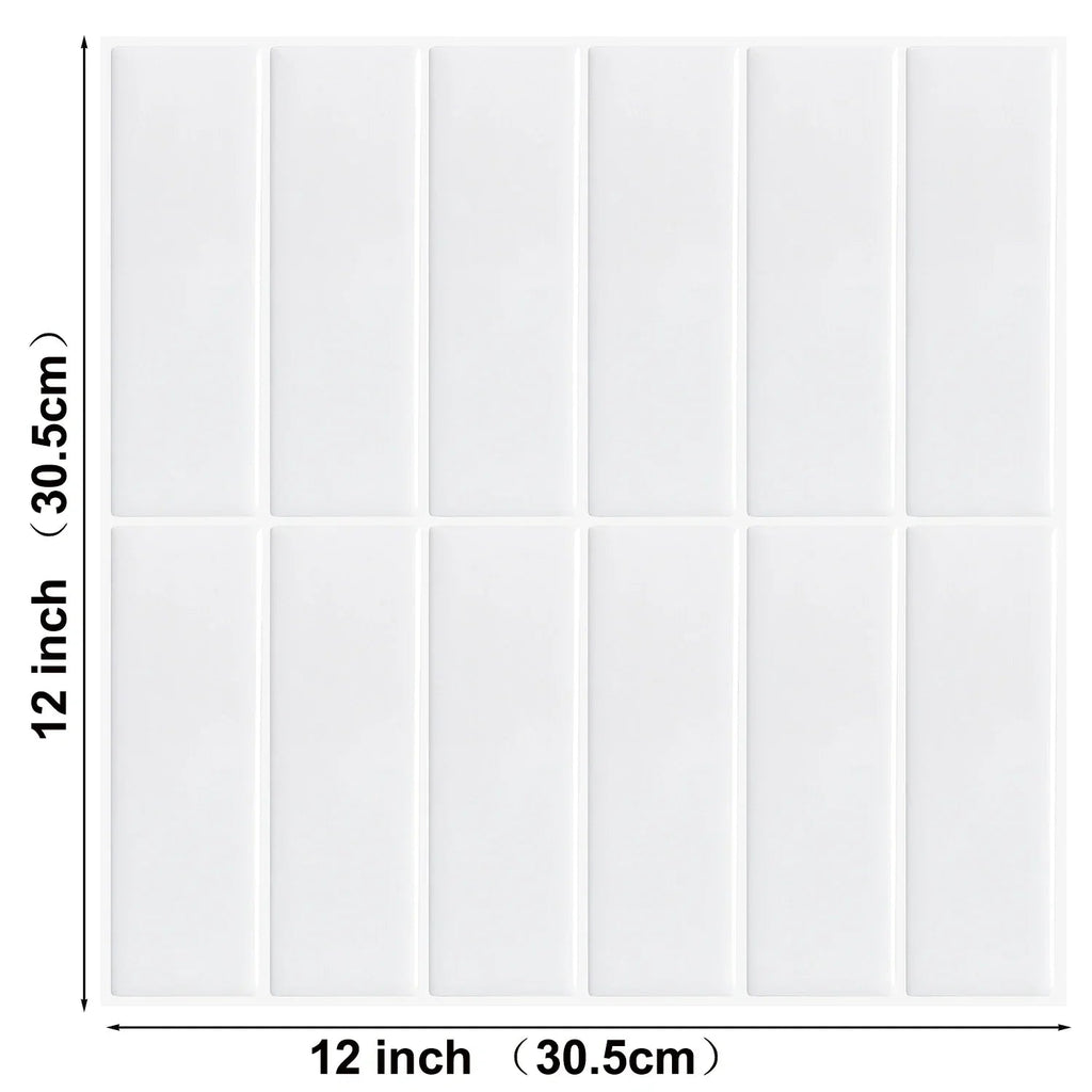 Waterproof Peel-and-Stick 3D Textured Wall Tiles