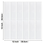 Waterproof Peel-and-Stick 3D Textured Wall Tiles